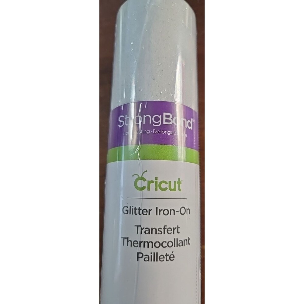New! Cricut Color: White Glitter Iron-On Material 12"x19" Full Roll